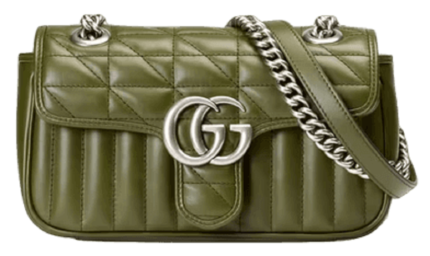 Tui Gucci GG Marmont Mini Shoulder Bag 'Green' 446744-UM8AF-3352