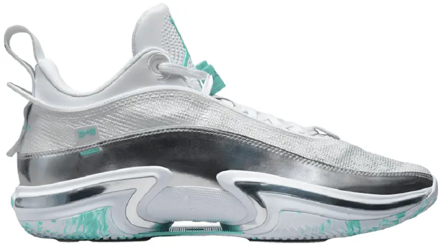 Giày Nike Air Jordan 36 Low Guo Ailun 'White Silver Black'  DM9032-130