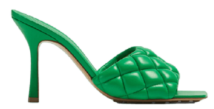Giày Cao Gót Bottega Veneta Padded Mule 'Parakeet' 592015VBRR03708