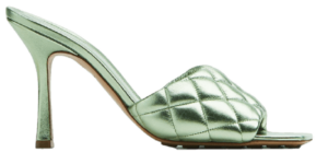 Giày Cao Gót Bottega Veneta Padded Mule 'Pistachio' 592015V27M03505