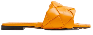 Dép Bottega Veneta Lido Flat Sandal 'Tangerine' 608853VBSS07593