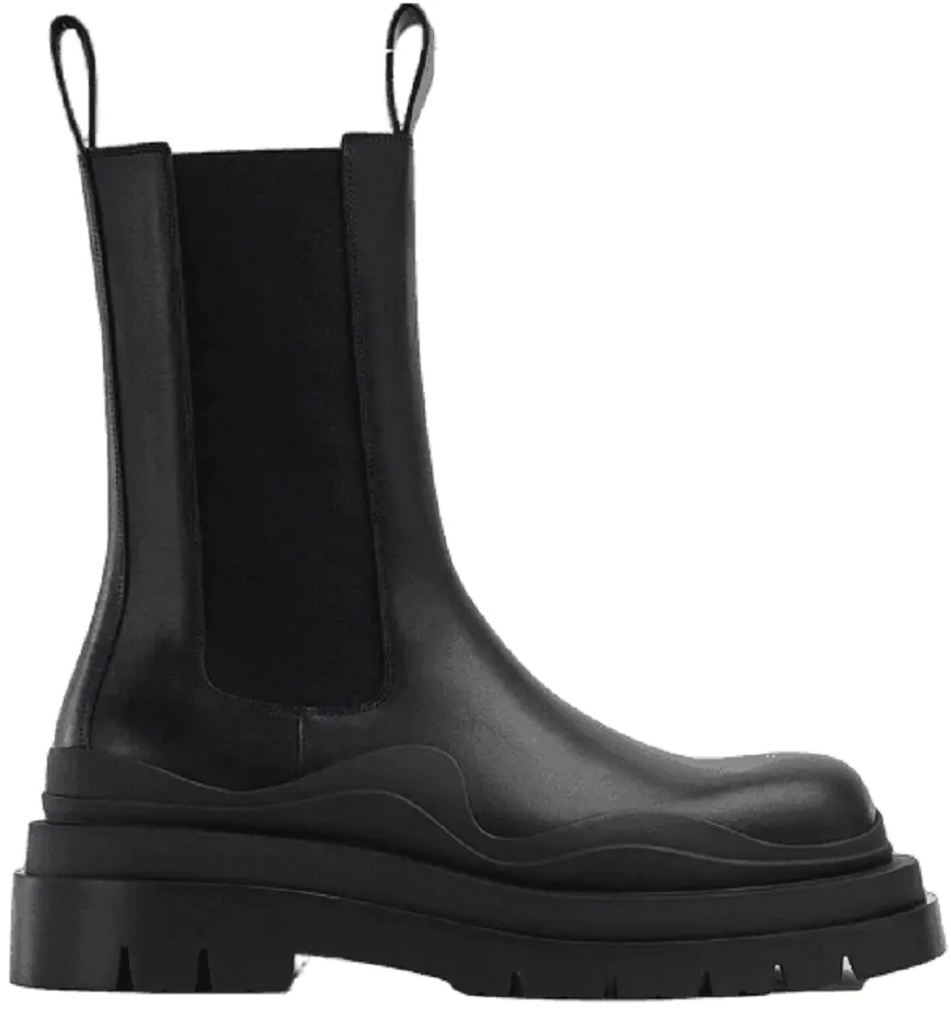 Giày Bottega Veneta Tire Chelsea Boot 'Black' 630284VBS501029