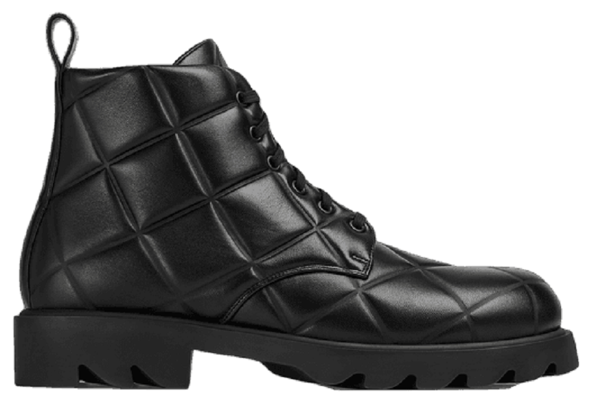 Giày Botten Veneta Strut Grid 'Black' 708999V02X01000