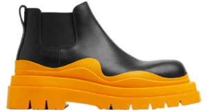 Giày Bottega Veneta Tire Ankle Chelsea Boot 'Black Tangerine' 630281VBS501384