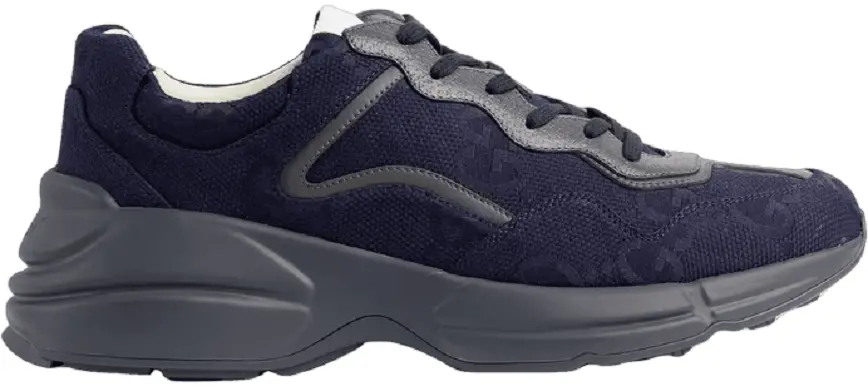 Giày Gucci Men's Rhyton Sneaker 'Blue Canvas' 725932-FAA5D-4553
