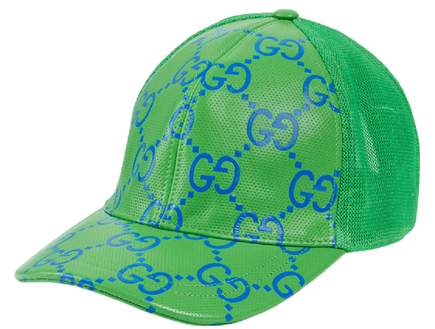 Mu Gucci GG Leather Basebal 'Green Blue' ‎728853-4HAWH-8669