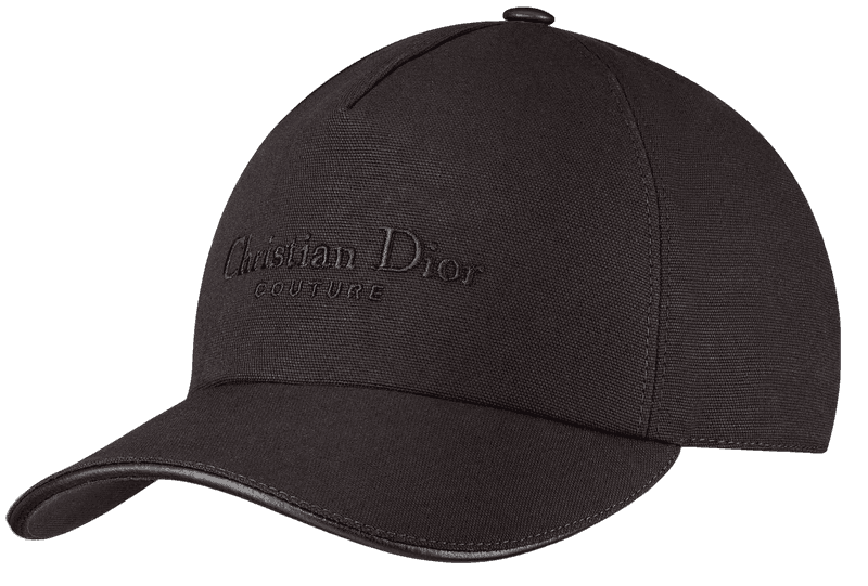 Mu Dior Couture Baseball Cap 'Black Canvas' 243C904G4511-C900