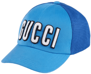 Mu Gucci Baseball Hat With Patch 'Blue' 701324-4HAOY-4969