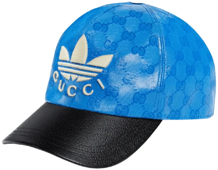 Mu Gucci Adidas x Gucci GG Canvas Baseball 'Blue Black' 724833-4HAUU-4377