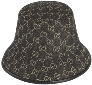 Mu Gucci GG Denim Bucket 'Black Ivory' 576371-3HAF8-1060