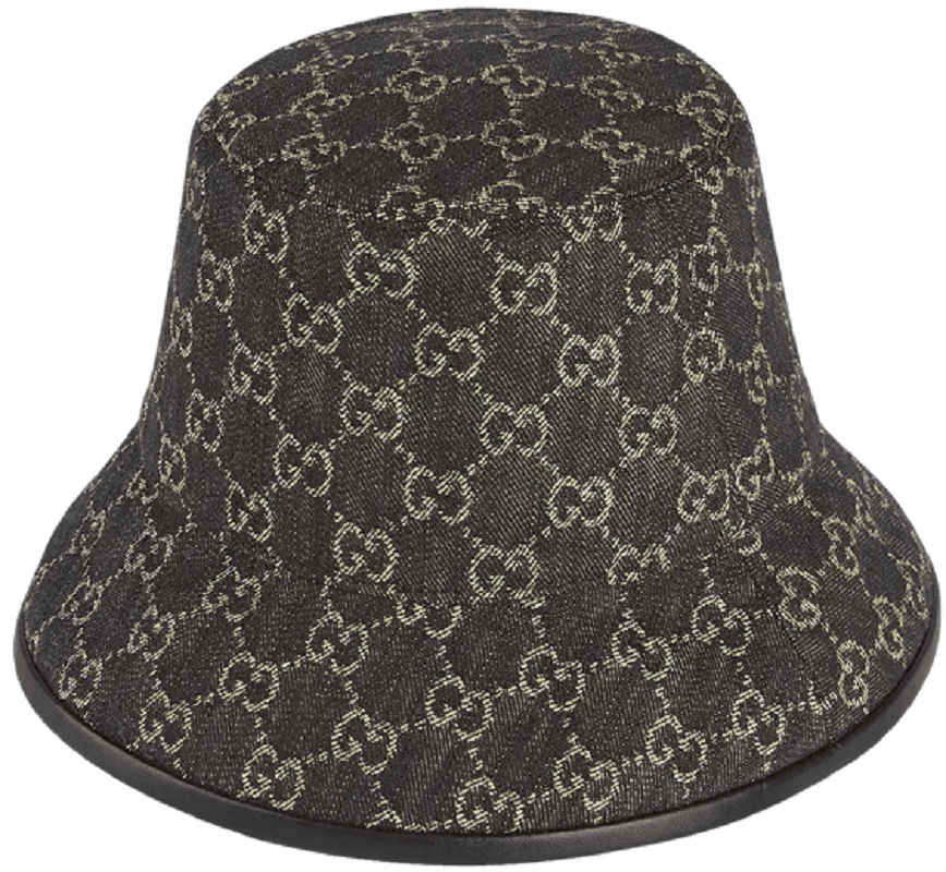 Mu Gucci GG Denim Bucket 'Black Ivory' 576371-3HAF8-1060