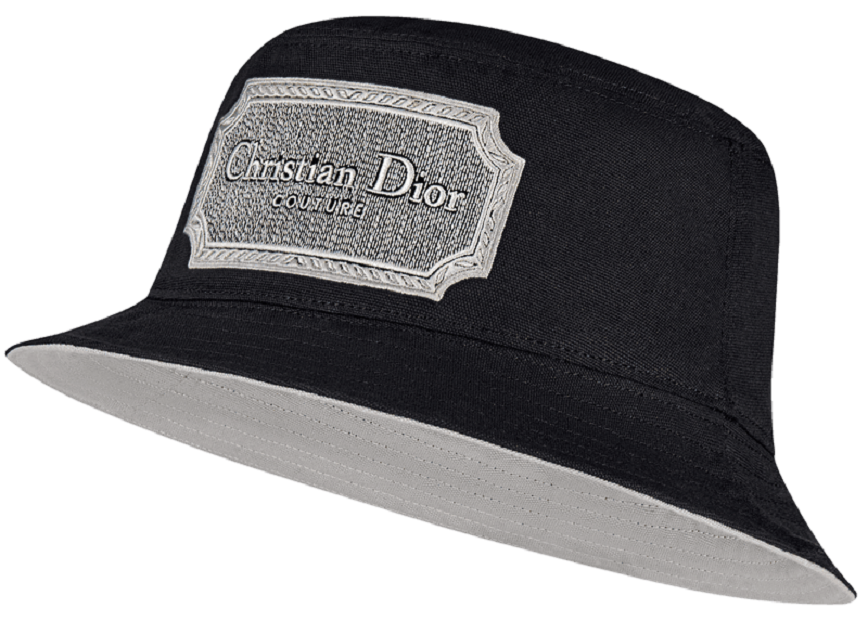 Mu Dior Couture Bucket Hat 'Black Canvas' 243C907E4511-C988