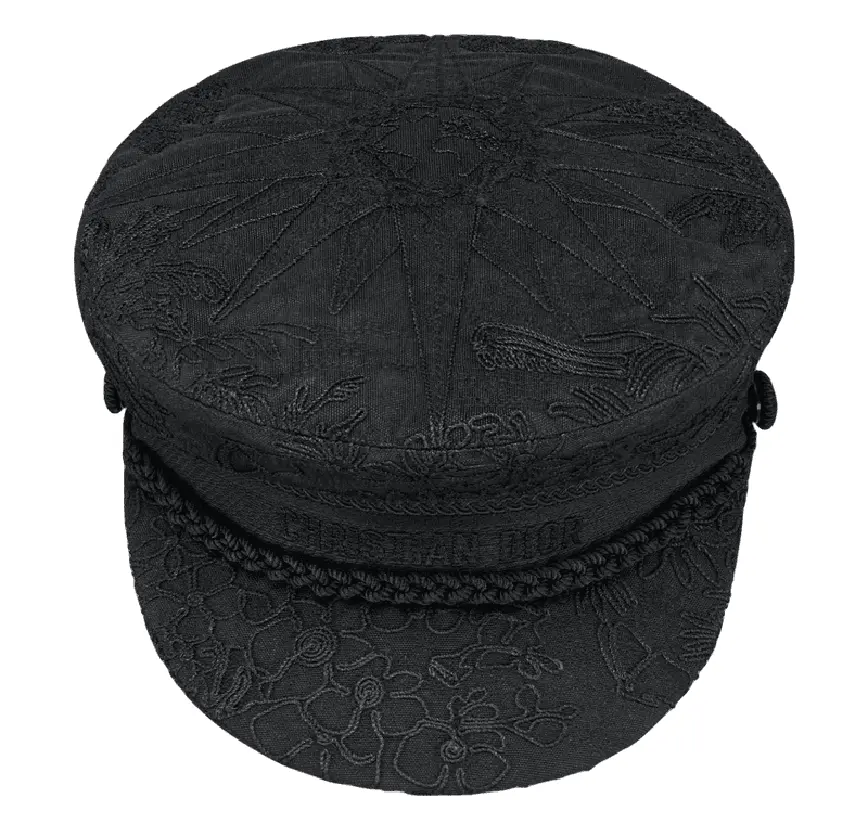 Mu Dior Travel Cap 'Black Blue Cotton' 31REV920X131-C588