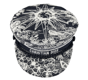 Mu Dior Travel Cap 'Blue White Cotton' 31REV920X131-C578