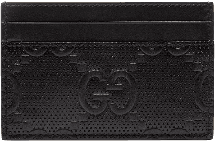 Vi Gucci GG Embossed Card Case 'Black' 625564-1W3AN-1000