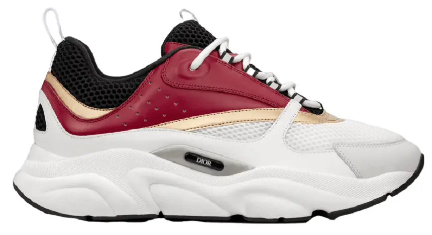 Giay Dior B22 Sneaker 'White Burgundy' 3SN231ZTA-H360