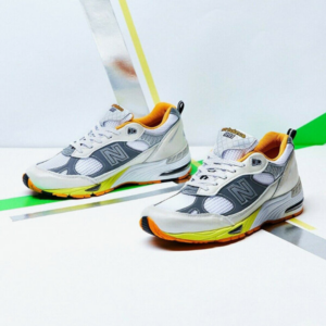 Alternative view of Giày New Balance Aries x Wmns 991 Made in England 'Orange Silver' W991ARI