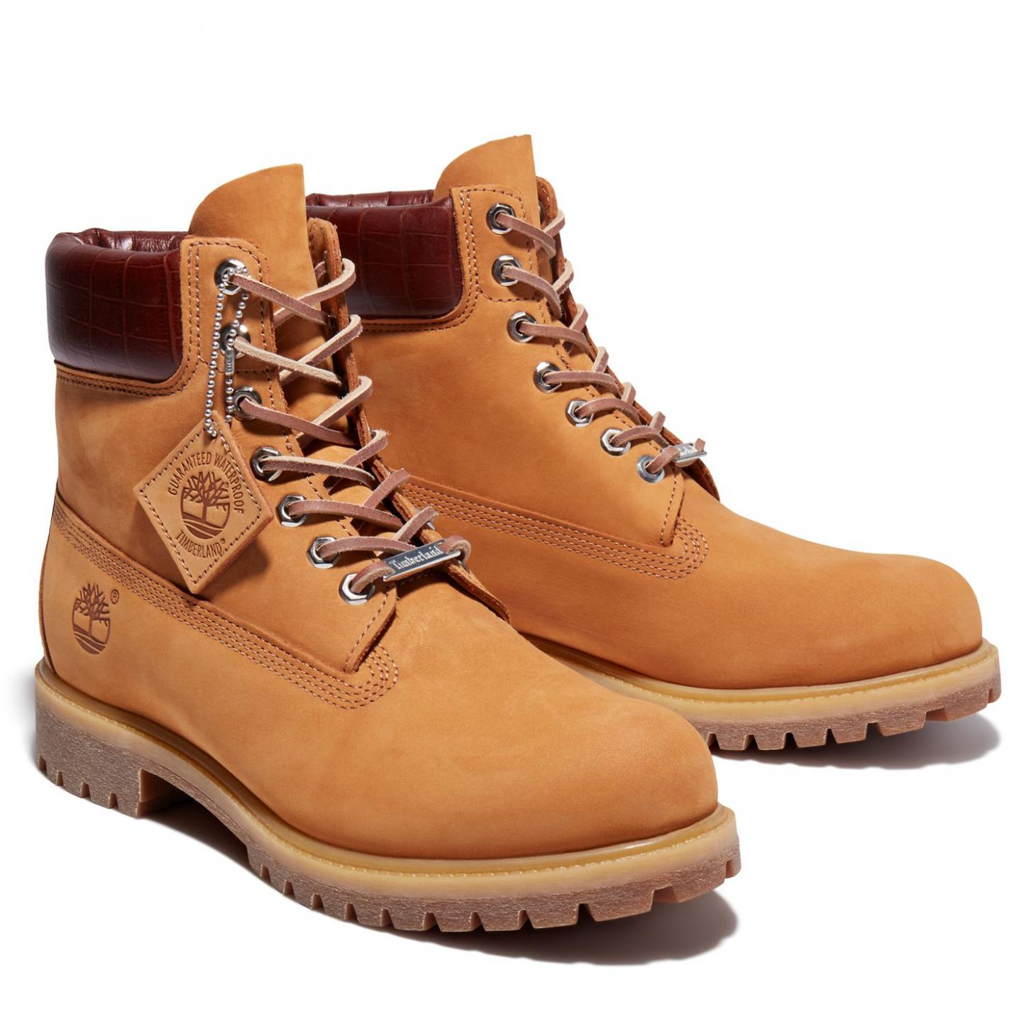 Giày Timberland Safari Crocodile 6-Inch Waterproof Boots Wheat Nubuck A2HHD231 - Ảnh 3