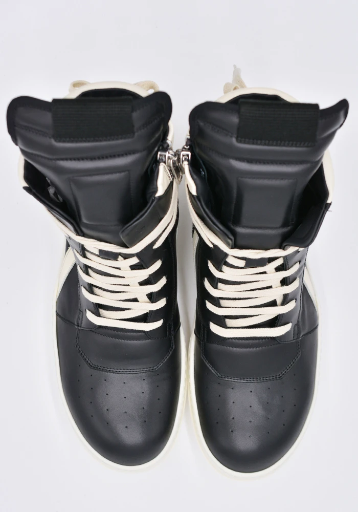 Giày Rick Owens Geobasket Sneakers Black RU21S6894 - Ảnh 6