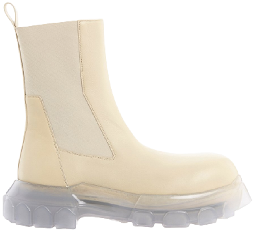 Giày Rick Owens SS22 Fogachine Beatle Bozo 'Vanilla Beige' rp01b4881lde-320