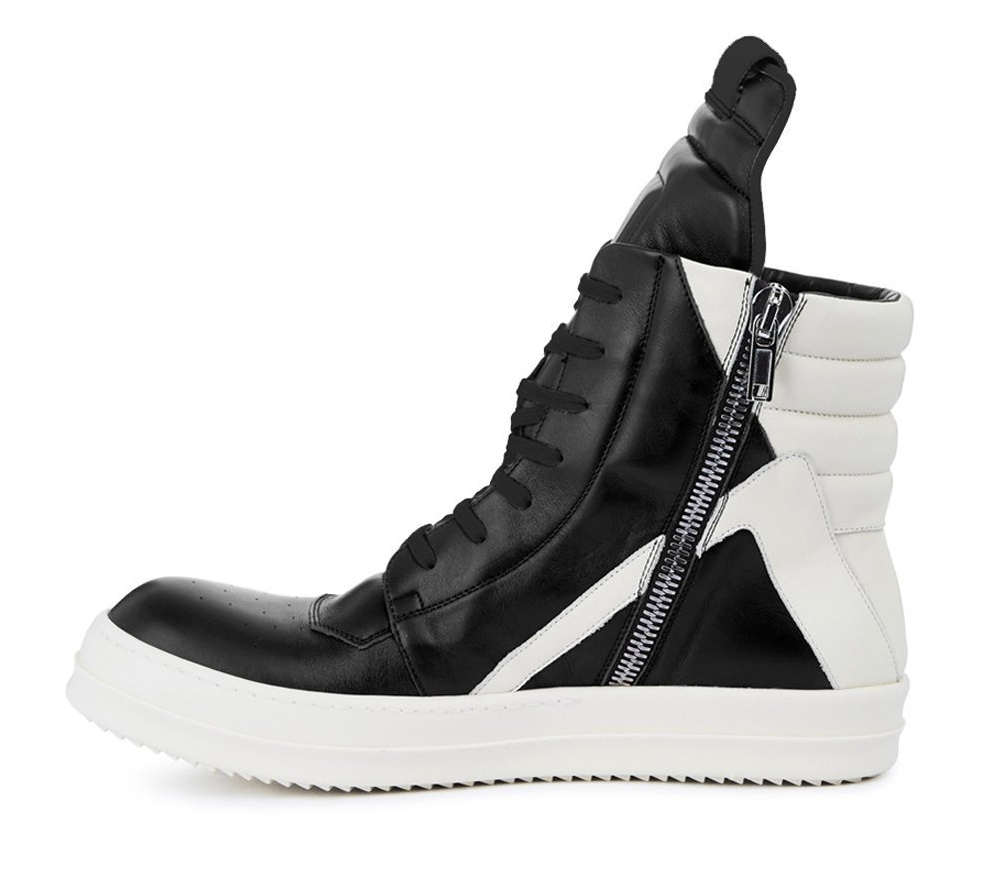 Giày Rick Owens Geobasket Leather 'Black Milk' RU02A5894 LPO-9111 - Ảnh 2