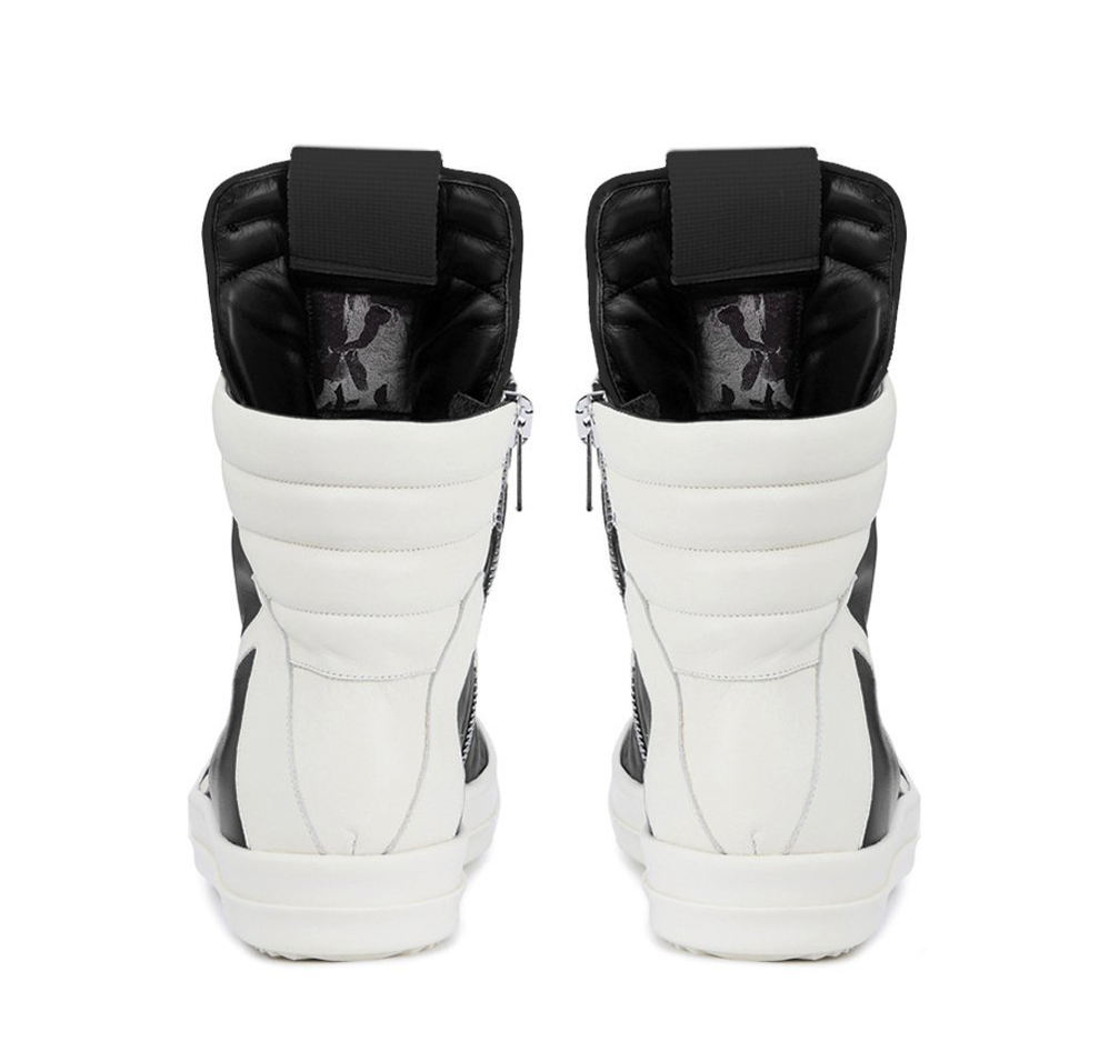 Giày Rick Owens Geobasket Leather 'Black Milk' RU02A5894 LPO-9111 - Ảnh 4