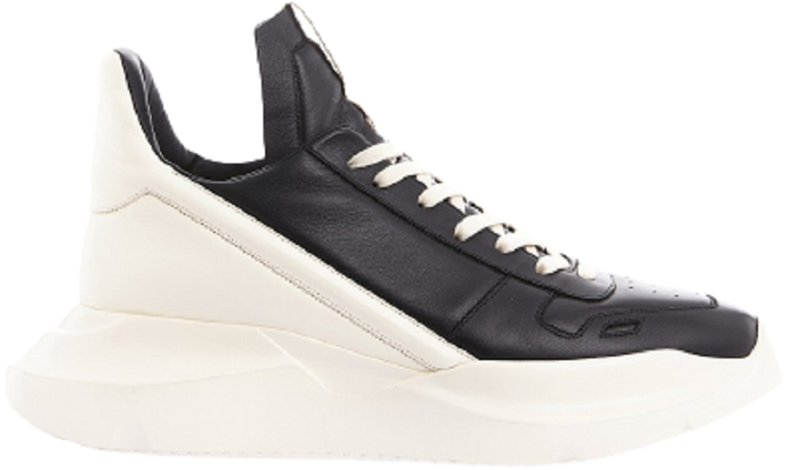 Giày Rick Owens SS22 Fogachine Runner 'Black And White' ru01b1814lpo-9111