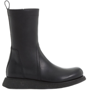 Giày Rick Owens SS22 Fogachine Zipped 'Black' ru01b1859lge-09