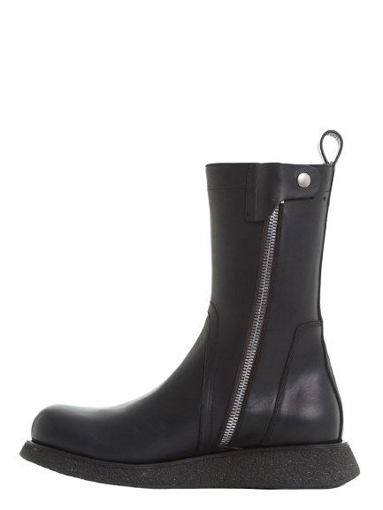 Giày Rick Owens SS22 Fogachine Zipped 'Black' ru01b1859lge-09 - Ảnh 3