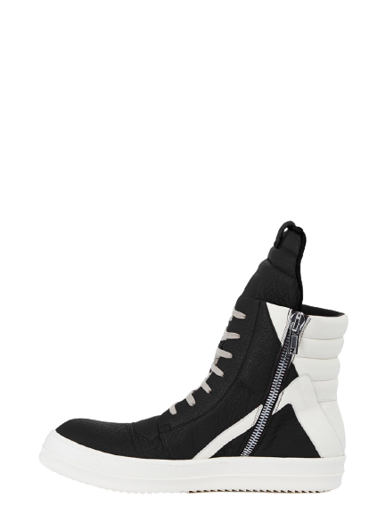 Giày Rick Owens SS22 Fogachine Geobasket 'Black And Milk White' ru01b1894lsqp-911 - Ảnh 3