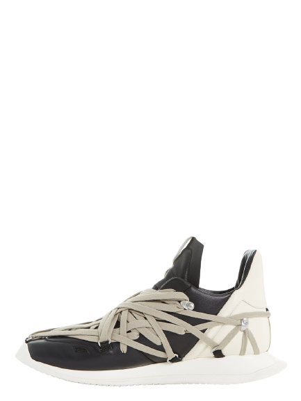 Giày Rick Owens SS22 Fogachine Runner 'Black And Milk White' ru01b1812lpo-911 - Ảnh 3