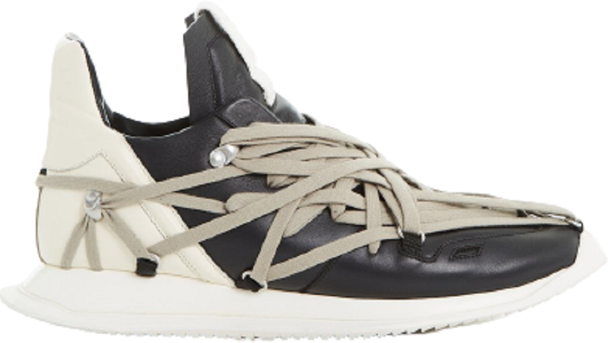 Giày Rick Owens SS22 Fogachine Runner 'Black And Milk White' ru01b1812lpo-911