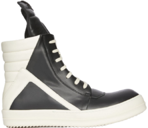 Giày Rick Owens FW22 Strobe Geobasket 'Black And Milk' RU02B2894LPO-911