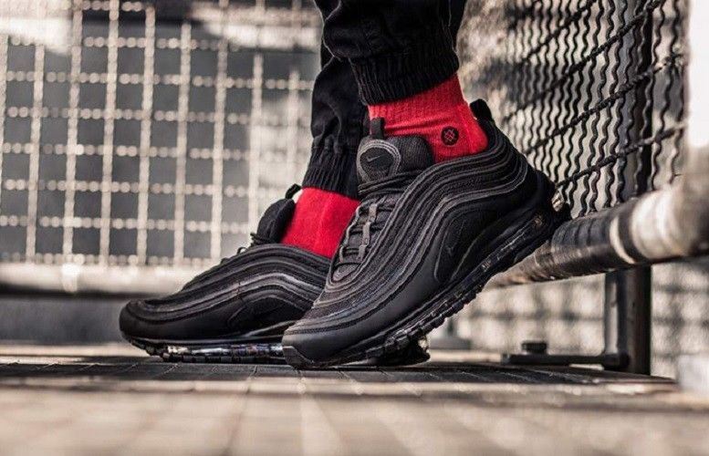 Giày Nike Air Max 97 'Triple Black' BQ4567-001 - Ảnh 5