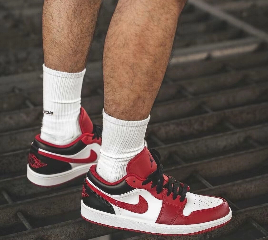 Giày Nike Air Jordan 1 Low 'Reverse Black Toe' 553558-163 - Ảnh 5