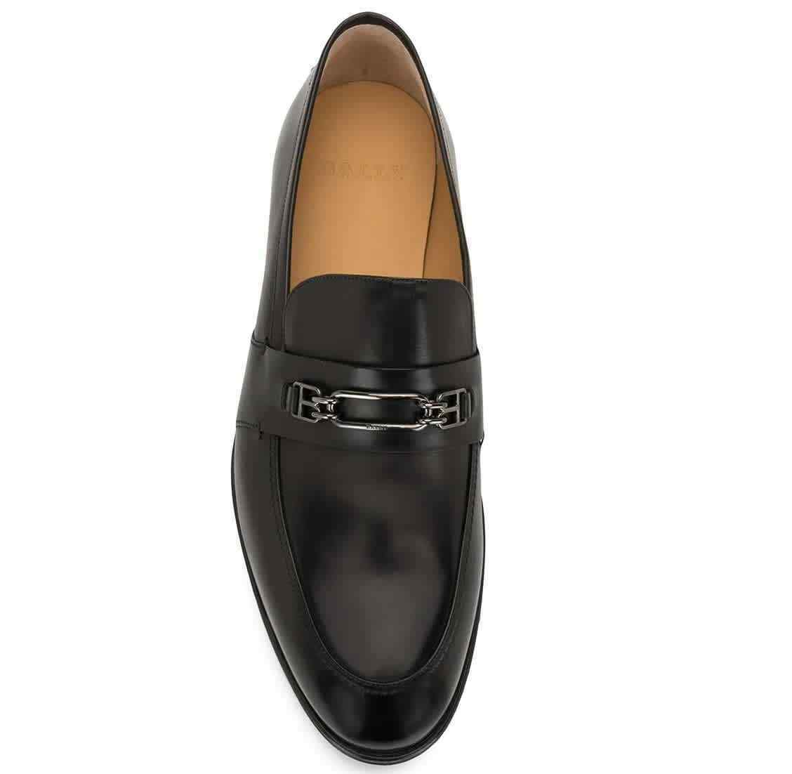 Giày Bally Leather Wesper Penny Loafers 'Black' 6234186 - Ảnh 3