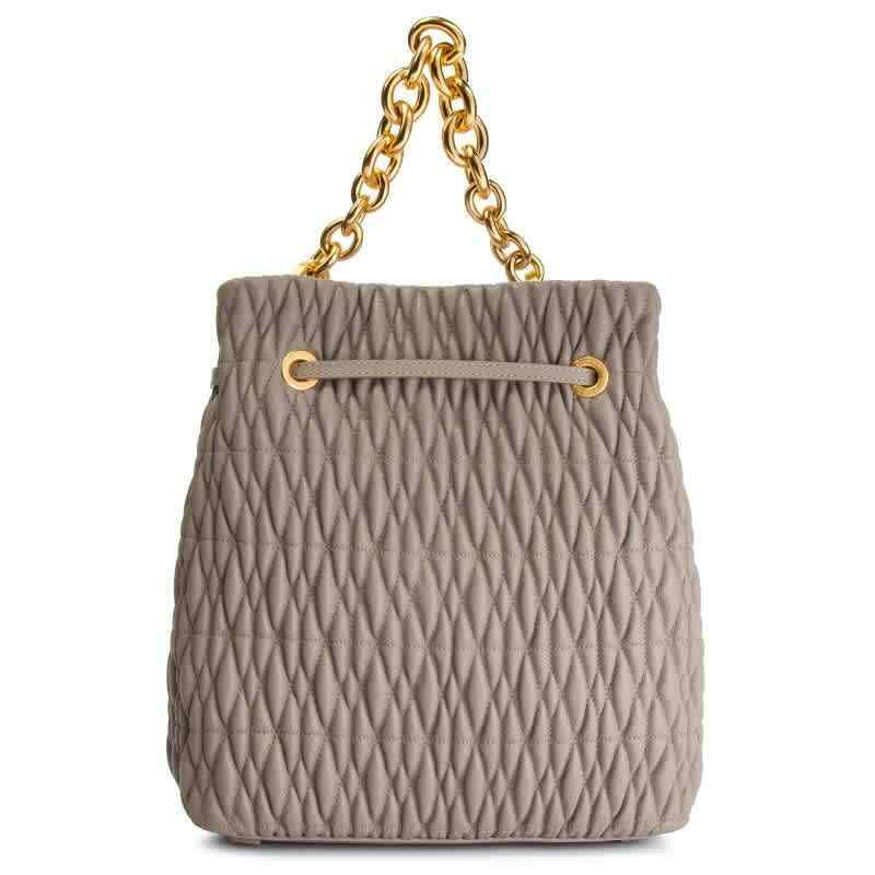 Túi Furla Stacy Cometa S Drawstring 'Grey' 994278 - Ảnh 3