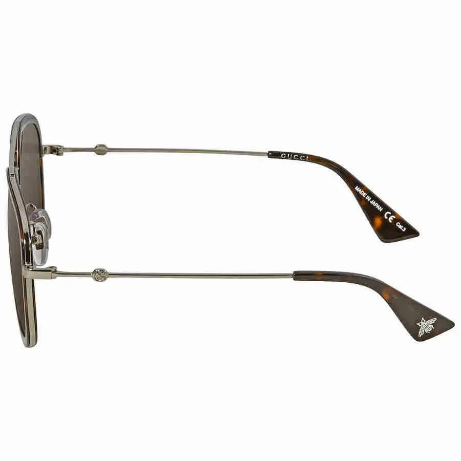 Alternative view of Kính Gucci Grey Aviator Sunglasses 'Grey' GG0062S-002-57