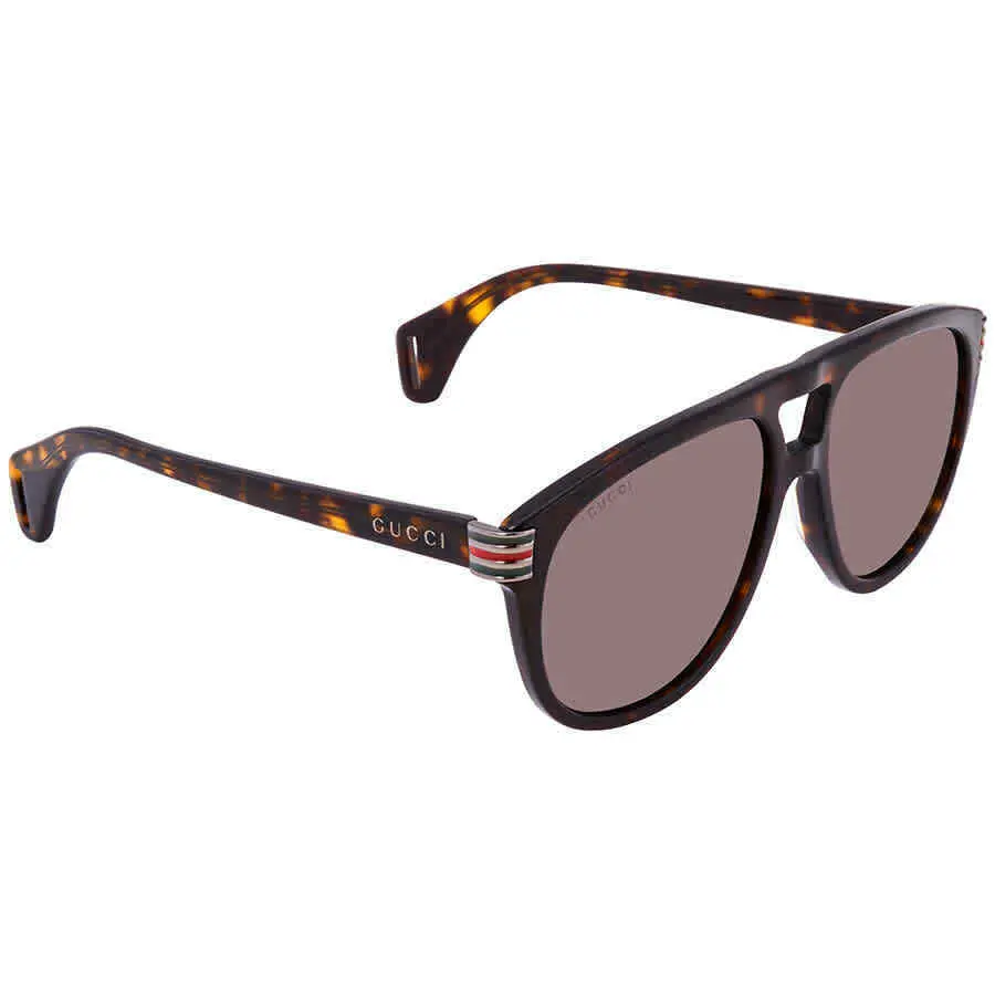 Alternative view of Kính Gucci Brown Pilot 'Havana' GG0525S-003-60
