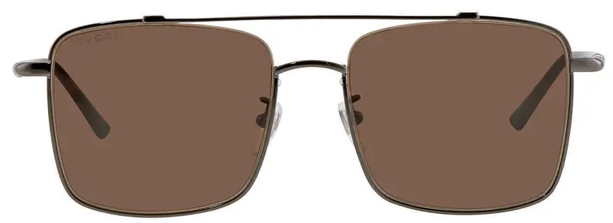 Kính Gucci Brown Rectangular 'Ruthenium' GG0610SK-002-56
