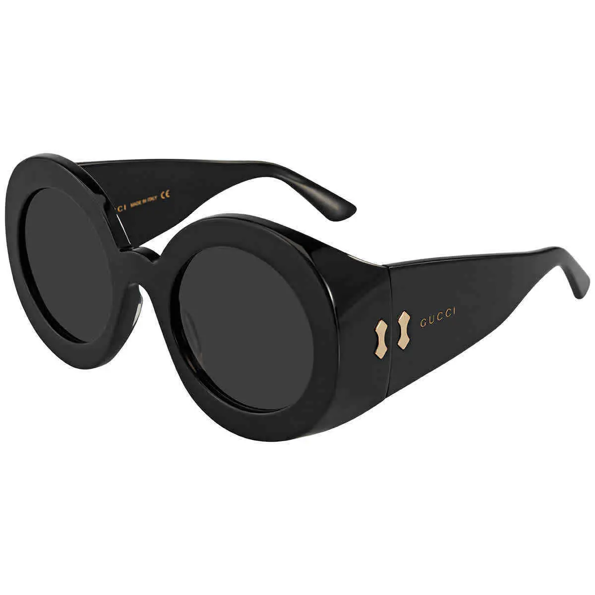 Alternative view of Kính Gucci Grey Round 'Black' GG0779S-002-55