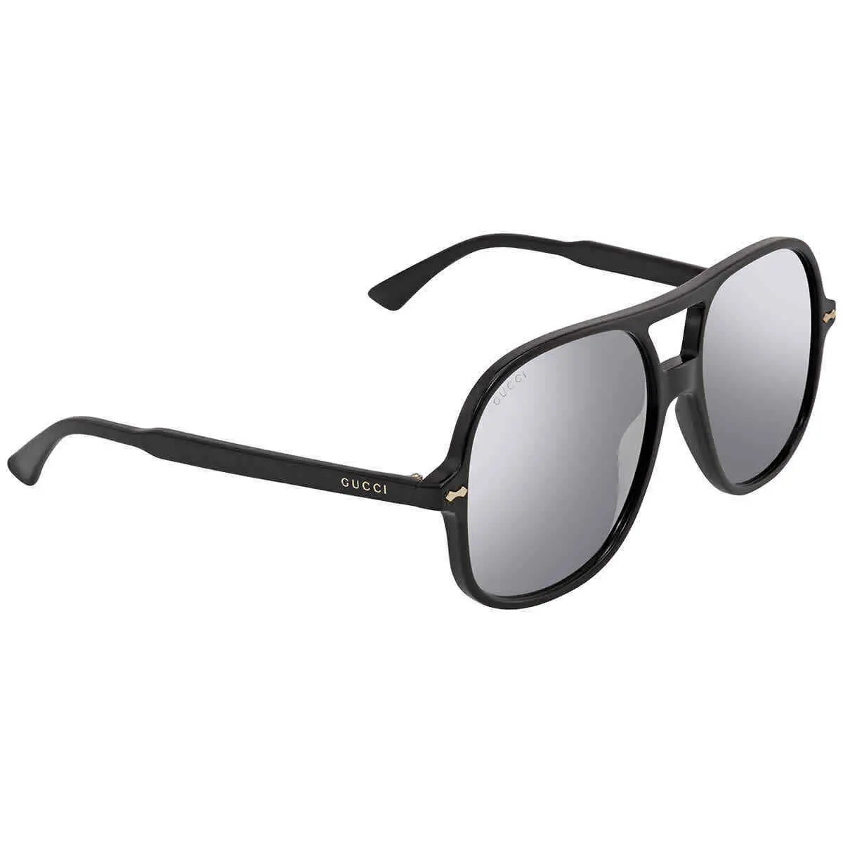 Alternative view of Kính Gucci Silver Aviator 'Black' GG0706S-001-58