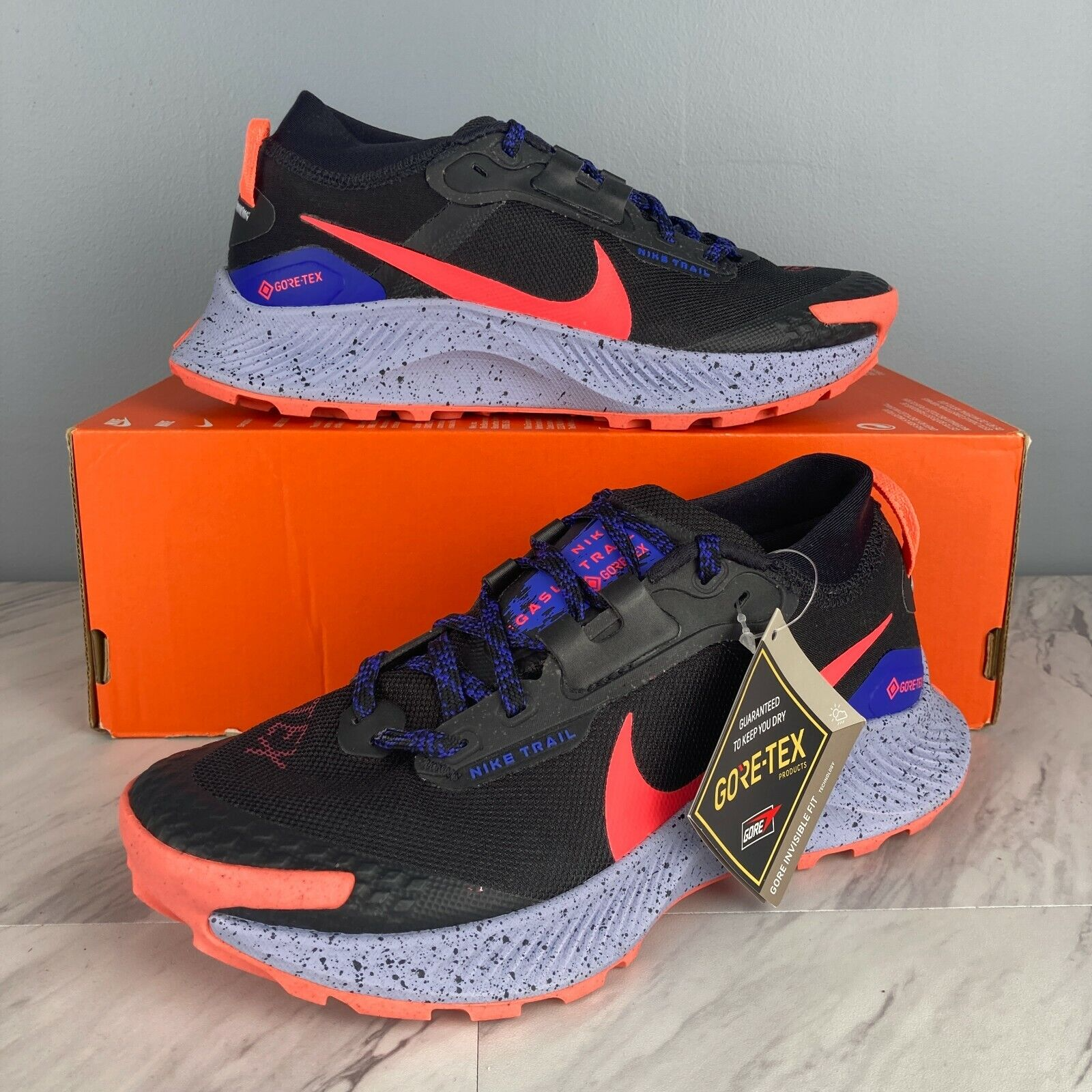 Giày Nike Wmns Pegasus Trail 3 GTX 'Black Flash Crimson' DC8794-002 - Ảnh 3
