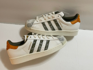 Alternative view of Giày Adidas Superstar 'Green Orange' GX3656