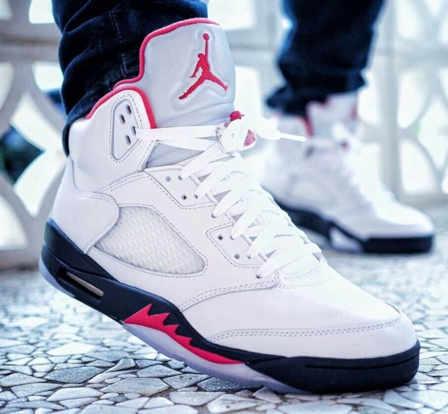 Giày Nike Air Jordan 5 Retro 'Fire Red' 2020 DA1911-102 - Ảnh 8