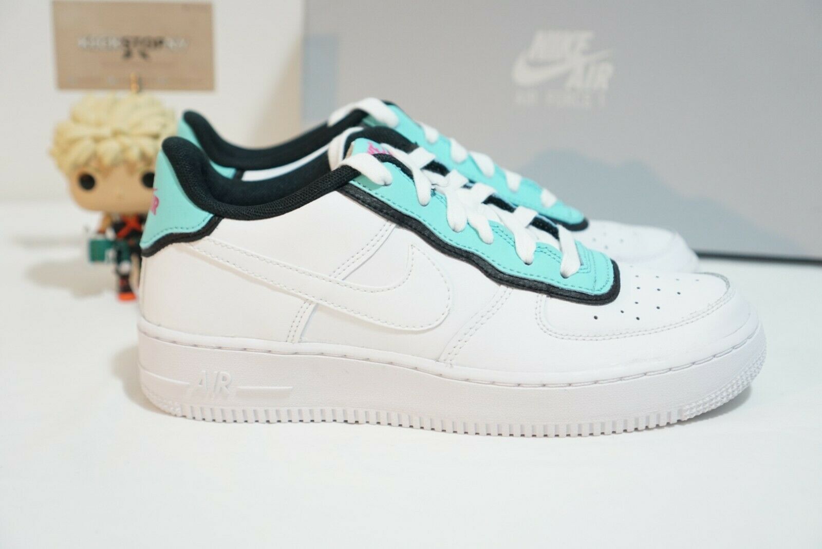 Giày Nike Air Force 1 Double Layer 'Aqua Black' BV1084-100 - Ảnh 4