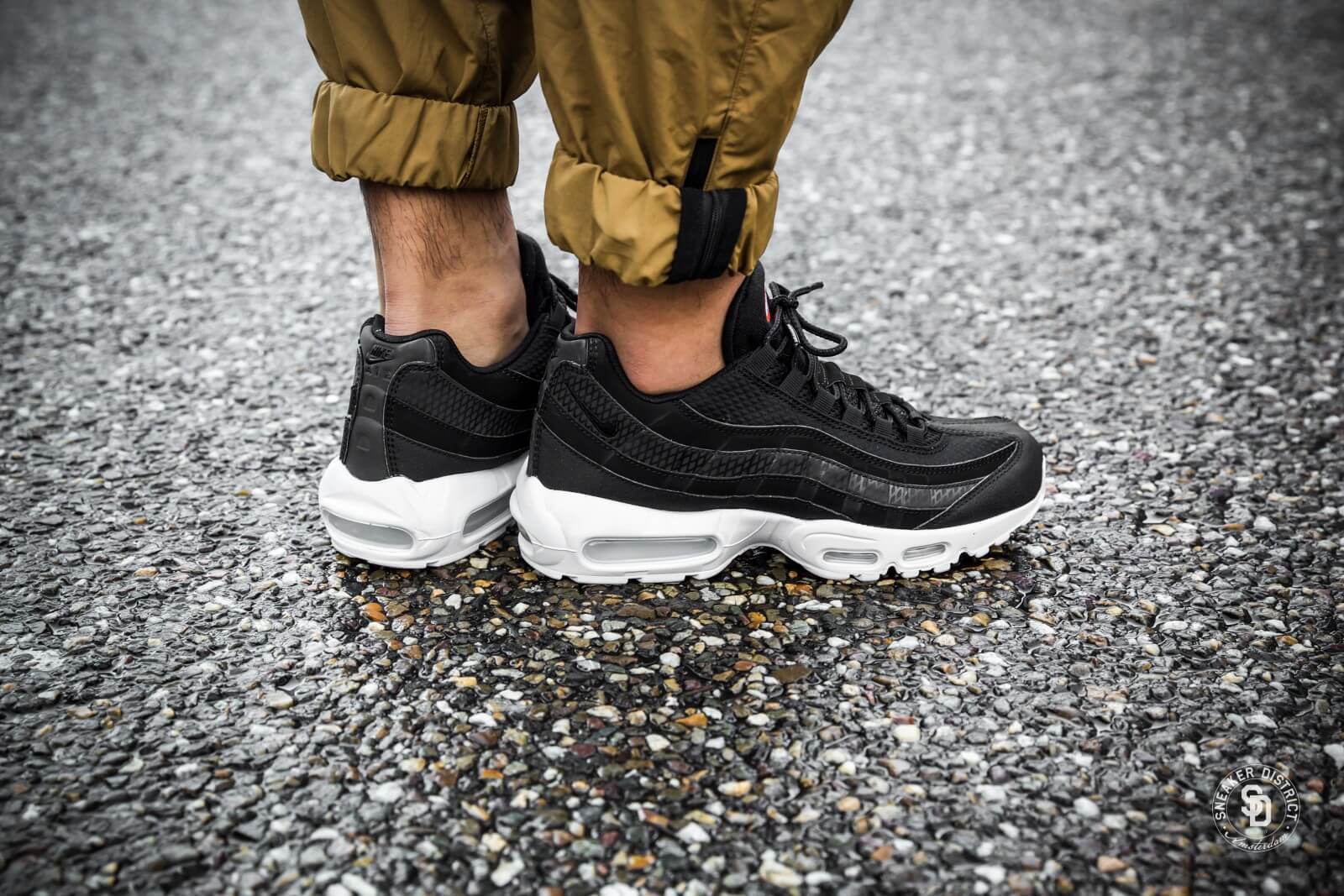 Giày Nike Air Max 95 Premium SE 'Black White' 924478-001 - Ảnh 5