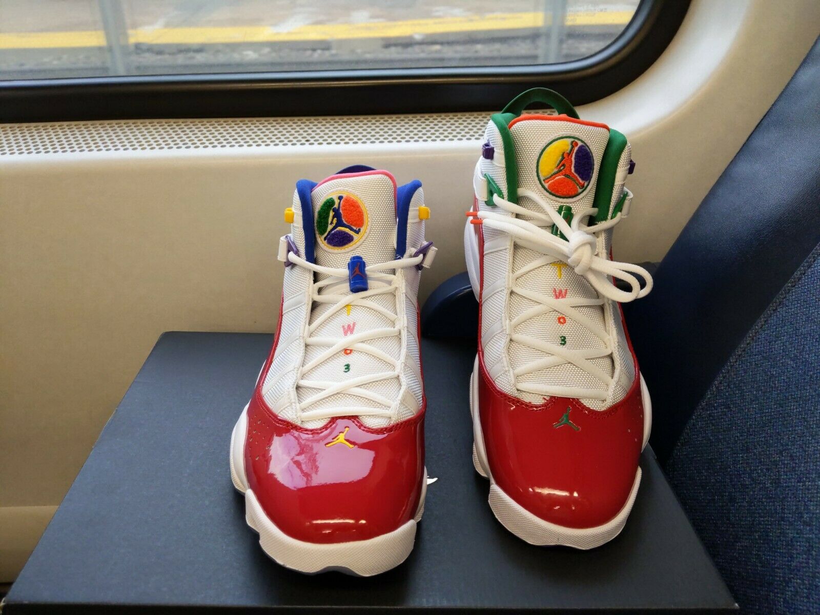 Giày Nike Air Jordan 6 Rings 'Multi-Color' CW7003-100 - Ảnh 6