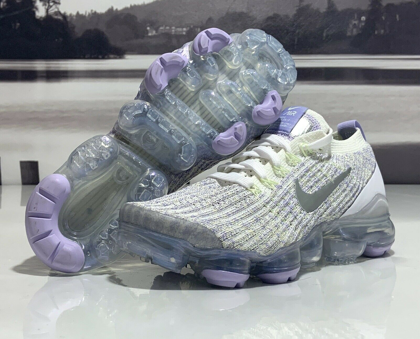 Giày Nike Wmns Air VaporMax Flyknit 3 'Barely Volt' AJ6910-102 - Ảnh 3