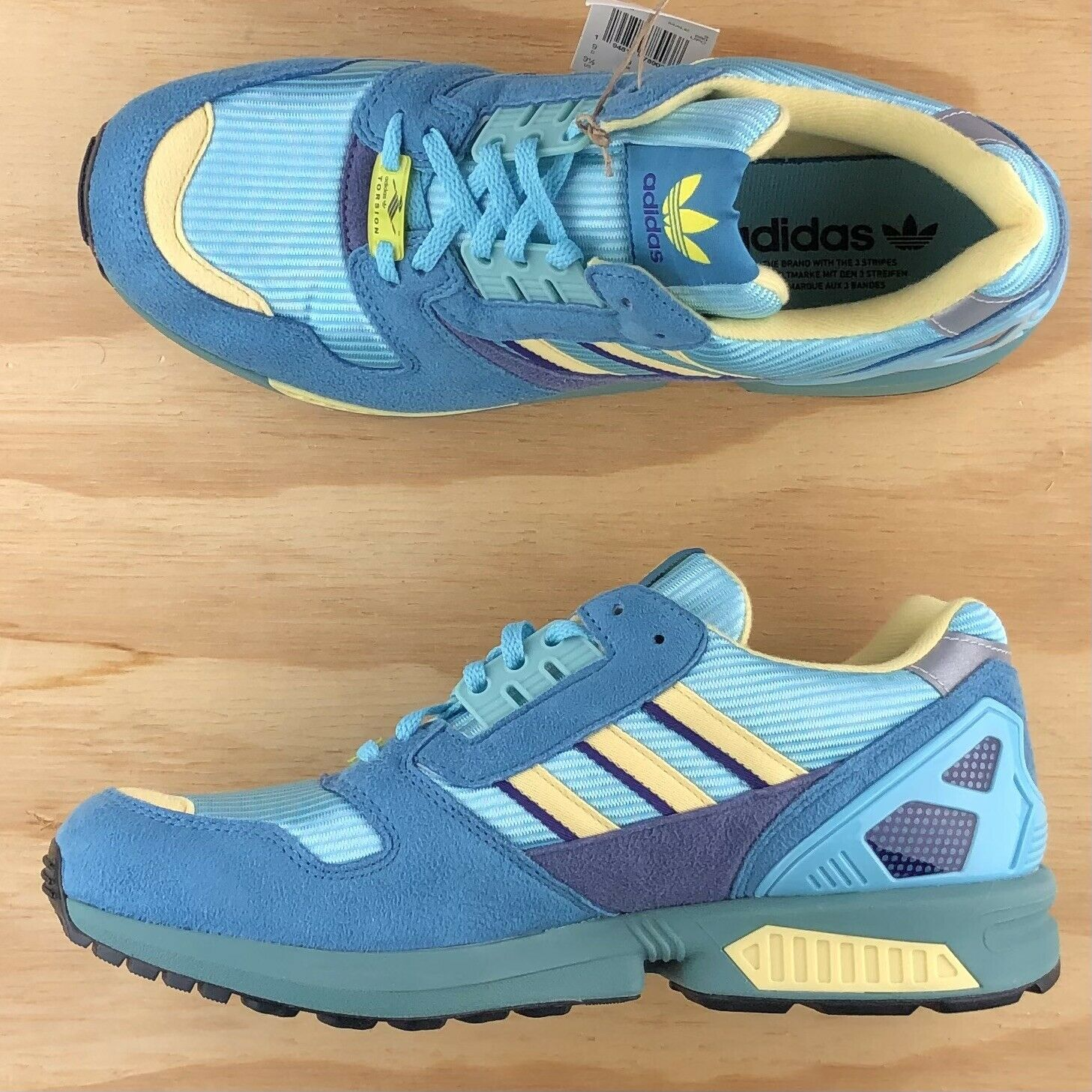 Giày Adidas ZX 8000 'Light Blue Sand' FY7686 - Ảnh 4